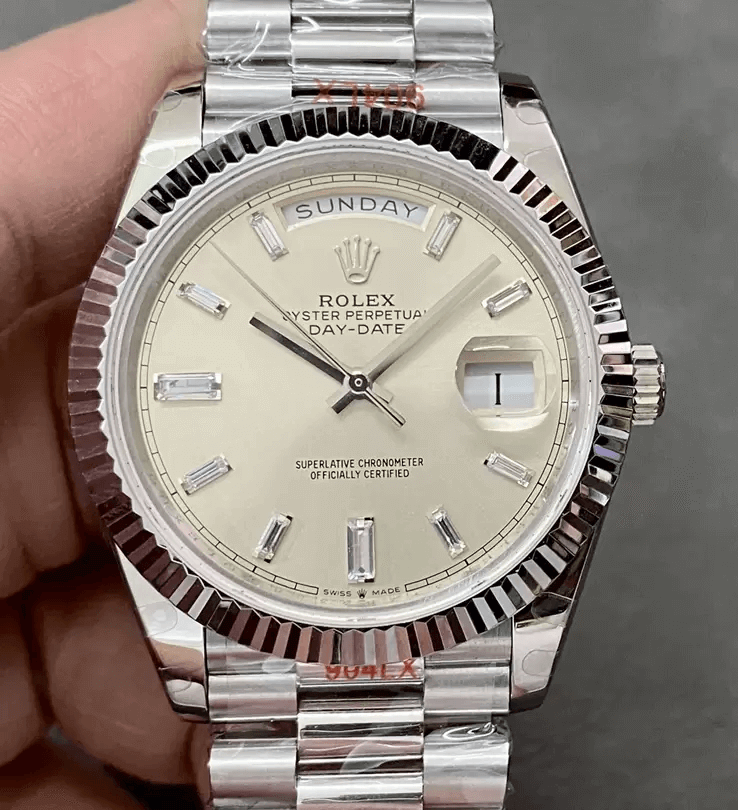 Rolex Day Date M228236-0002 GM Factory Silver Dial Replica Watch Rolex Day Date M228236-0002 GM Factory Silver Dial Replica Watch