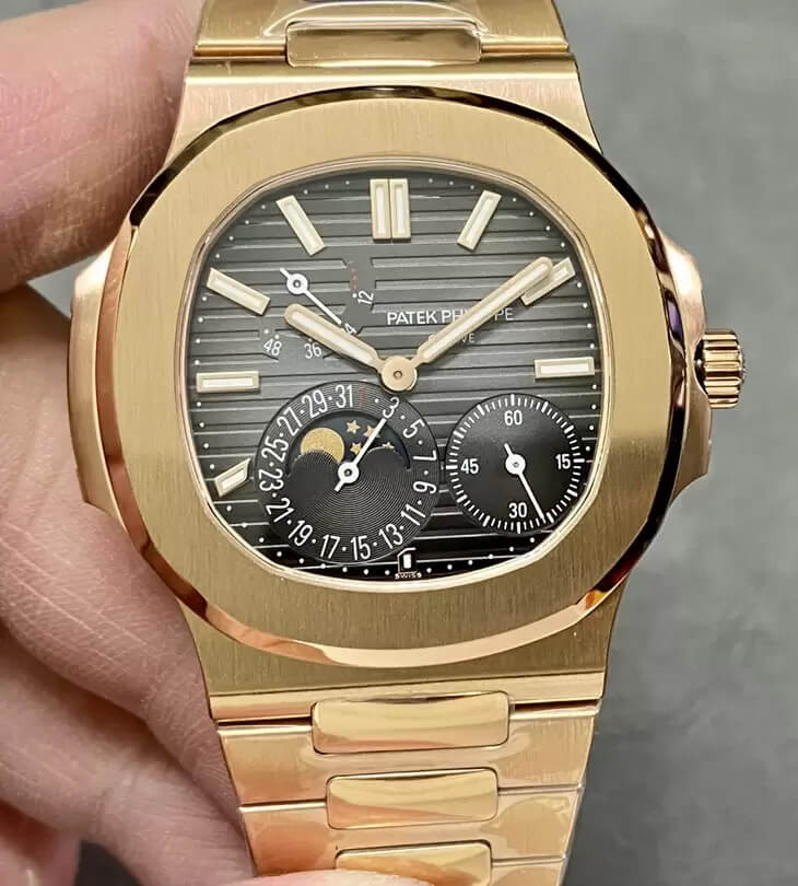 Patek Philippe Nautilus 5712/1R-001 PPF Factory V2 Rose Gold Replica Watch Patek Philippe Nautilus 5712/1R-001 PPF Factory V2 Rose Gold Replica Watch