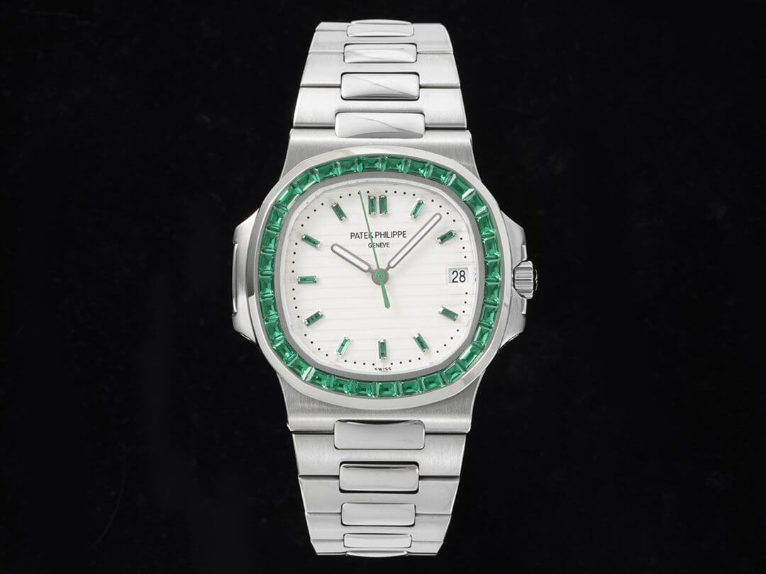Patek Philippe Nautilus 5711 GR Factory Diamond-Set White Dial Replica Watch Patek Philippe Nautilus 5711 GR Factory Diamond-Set White Dial Replica Watch