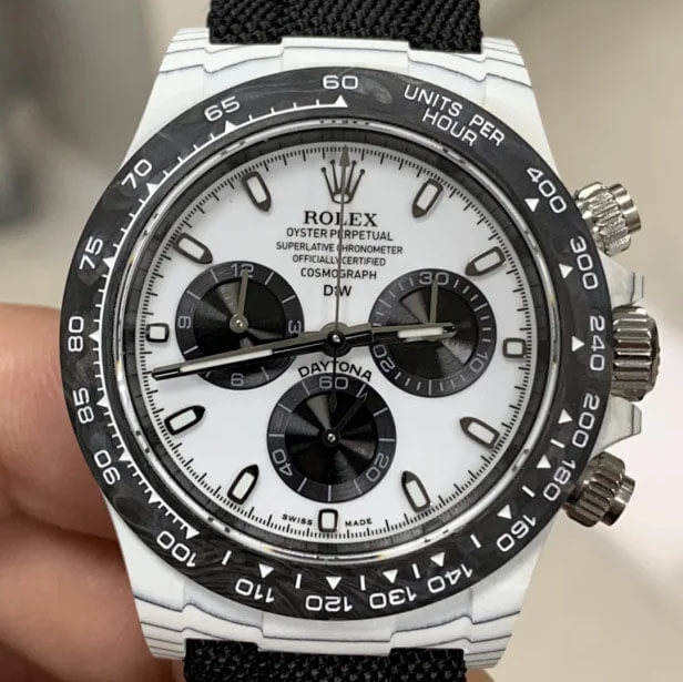 Rolex Daytona Diw Factory NTPT Carbon Fiber White Dial Replica Watch Rolex Daytona Diw Factory NTPT Carbon Fiber White Dial Replica Watch