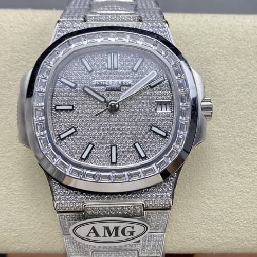 Patek Philippe Nautilus 5791-10G-010 AMG Factory diamond dial Replica Watch - Best Quality Replica Watches UK Swiss Watch Brands 1:1 Replica Fake Watch Patek Philippe Nautilus 5791-10G-010 AMG Factory diamond dial Replica Watch - Best Quality Replica Watches UK Swiss Watch Brands 1:1 Replica Fake Watch