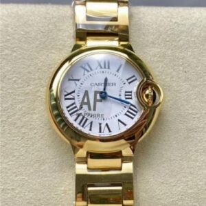Cartier Blue Balloon W69001Z2 AF Factory Gold Case Replica Watch - Best Quality Replica Watches UK Swiss Watch Brands 1:1 Replica Fake Watch