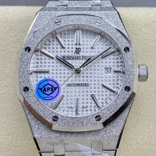 Audemars Piguet Royal Oak 15454BC.GG.1259BC.01 APS Factory Silvery white dial Replica Watch - Best Quality Replica Watches UK Swiss Watch Brands 1:1 Replica Fake Watch Audemars Piguet Royal Oak 15454BC.GG.1259BC.01 APS Factory Silvery white dial Replica Watch - Best Quality Replica Watches UK Swiss Watch Brands 1:1 Replica Fake Watch