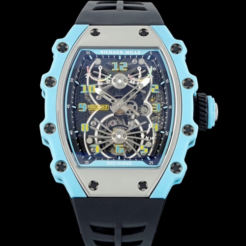 Richard Miller Men's RM21-02 RM Factory Carbon Fiber Case Replica Watch - Best Quality Replica Watches UK Swiss Watch Brands 1:1 Replica Fake Watch