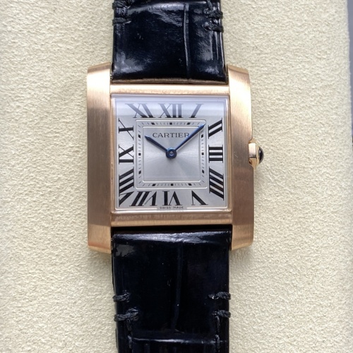 Cartier Tank WGTA0281 8848 Factory Gold Color Dial Replica Watch - Best Quality Replica Watches UK Swiss Watch Brands 1:1 Replica Fake Watch