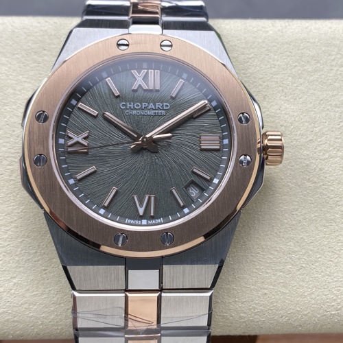 Chopard Snow Mountain Pride 298600-6001 GH factory gold strap Replica Watch - Best Quality Replica Watches UK Swiss Watch Brands 1:1 Replica Fake Watch