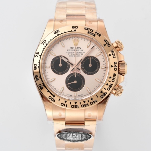 Rolex Daytona m126505-0003 clean factory sun shine gold color dial Replica Watch - Best Quality Replica Watches UK Swiss Watch Brands 1:1 Replica Fake Watch