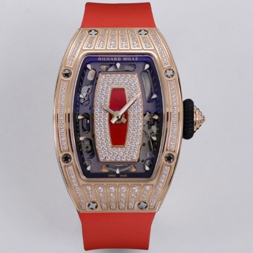 Richard Miller Ladies RM07-01 ZF Factory Rubber Strap Replica Watch - Best Quality Replica Watches UK Swiss Watch Brands 1:1 Replica Fake Watch
