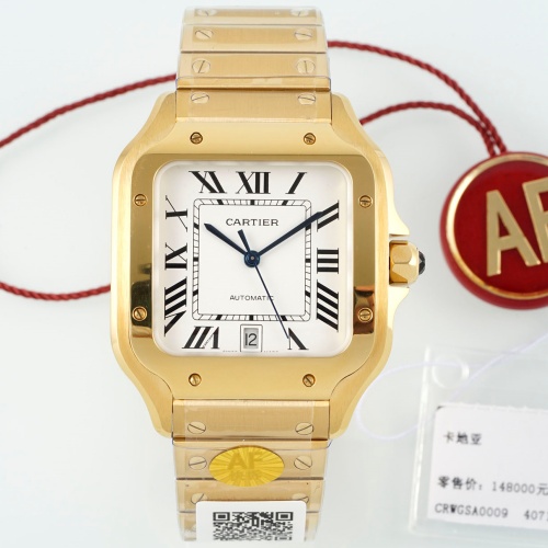Cartier Santos WGSA0042 AF Factory Gold color Case Replica Watch - Best Quality Replica Watches UK Swiss Watch Brands 1:1 Replica Fake Watch