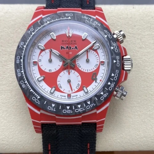 Rolex Cosmograph Daytona DIW factory red dial Replica Watch - Best Quality Replica Watches UK Swiss Watch Brands 1:1 Replica Fake Watch