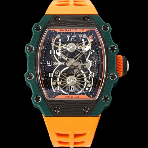 Richard Miller RM21-01 NEW Factory Tourbillon Green Case Replica Watch - Best Quality Replica Watches UK Swiss Watch Brands 1:1 Replica Fake Watch