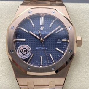 Audemars Piguet Royal Oak 15400OR.OO.1220OR.03 APS Factory Blue Dial Replica Watch - Best Quality Replica Watches UK Swiss Watch Brands 1:1 Replica Fake Watch