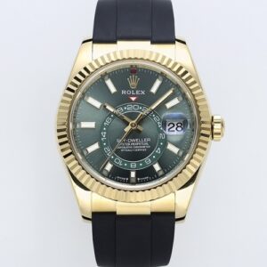 Rolex Sky-Dweller 336238-0004 ZF Factory Rubber Strap Replica Watch - Best Quality Replica Watches UK Swiss Watch Brands 1:1 Replica Fake Watch
