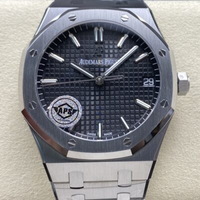 Audemars Piguet Royal Oak 15500ST.OO.1220ST.03 APS Factory black dial Replica Watch - Best Quality Replica Watches UK Swiss Watch Brands 1:1 Replica Fake Watch