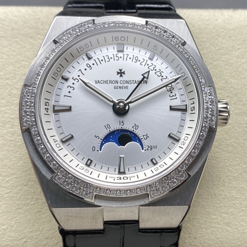 Vacheron Constantin Overseas 4000V-B912 GR Factory Leather Strap Replica Watch - Best Quality Replica Watches UK Swiss Watch Brands 1:1 Replica Fake Watch