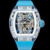 Richard Miller RM56-01 RM Factory Tourbillon Blue Strap Replica Watch - Best Quality Replica Watches UK Swiss Watch Brands 1:1 Replica Fake Watch