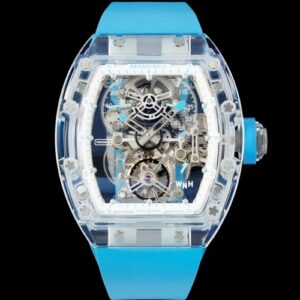 Richard Miller RM56-01 RM Factory Tourbillon Blue Strap Replica Watch - Best Quality Replica Watches UK Swiss Watch Brands 1:1 Replica Fake Watch