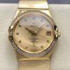 Omega Constellation 123.55.38.21.58.001 OM Factory Date Display Replica Watch - Best Quality Replica Watches UK Swiss Watch Brands 1:1 Replica Fake Watch