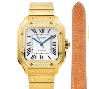 Cartier Santos WJSA0010 BV factory diamond bezel Replica Watch - Best Quality Replica Watches UK Swiss Watch Brands 1:1 Replica Fake Watch