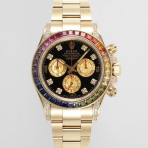 Rolex Daytona 116598 RBOW ZF Factory Diamond Case Replica Watch - Best Quality Replica Watches UK Swiss Watch Brands 1:1 Replica Fake Watch