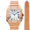 Cartier Santos WJSA0009 BV factory square dial Replica Watch - Best Quality Replica Watches UK Swiss Watch Brands 1:1 Replica Fake Watch