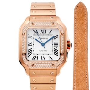 Cartier Santos WJSA0009 BV factory square dial Replica Watch - Best Quality Replica Watches UK Swiss Watch Brands 1:1 Replica Fake Watch
