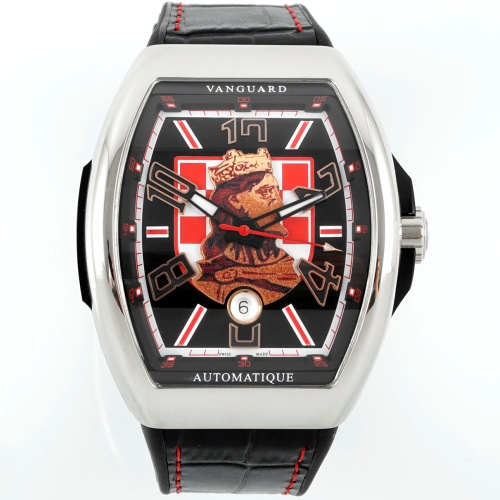 Franck Muller Vanguard ABF factory black bezel Replica Watch - Best Quality Replica Watches UK Swiss Watch Brands 1:1 Replica Fake Watch