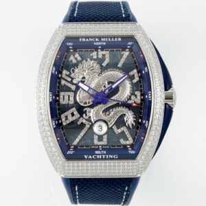Franck Muller Vanguard ABF Factory Stainless Steel Crown Replica Watch - Best Quality Replica Watches UK Swiss Watch Brands 1:1 Replica Fake Watch