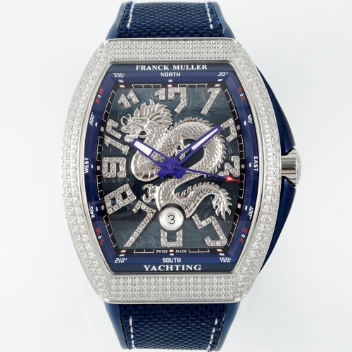 Franck Muller Vanguard ABF Factory Stainless Steel Crown Replica Watch - Best Quality Replica Watches UK Swiss Watch Brands 1:1 Replica Fake Watch