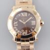 Chopard HAPPY DIAMONDS 277472-5003 YF Factory Brown Dial Replica Watch - Best Quality Replica Watches UK Swiss Watch Brands 1:1 Replica Fake Watch