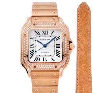 Cartier Santos WJSA0012 BV factory diamond case Replica Watch - Best Quality Replica Watches UK Swiss Watch Brands 1:1 Replica Fake Watch