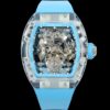 Richard Miller RM56-02 RM Factory Tourbillon Blue Rubber Strap Replica Watch - Best Quality Replica Watches UK Swiss Watch Brands 1:1 Replica Fake Watch