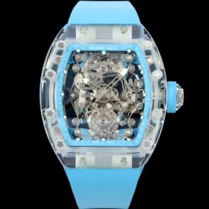 Richard Miller RM56-02 RM Factory Tourbillon Blue Rubber Strap Replica Watch - Best Quality Replica Watches UK Swiss Watch Brands 1:1 Replica Fake Watch