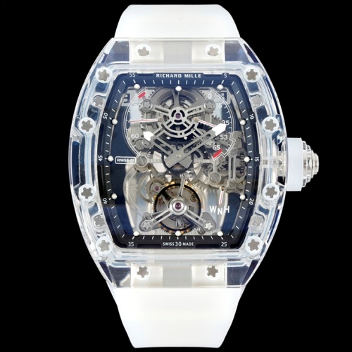 Richard Miller RM56-01 RM Factory Tourbillon Black Bezel Replica Watch - Best Quality Replica Watches UK Swiss Watch Brands 1:1 Replica Fake Watch