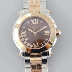 Chopard HAPPY DIAMONDS 278488-9003 YF Factory Two-tone Strap Replica Watch - Best Quality Replica Watches UK Swiss Watch Brands 1:1 Replica Fake Watch