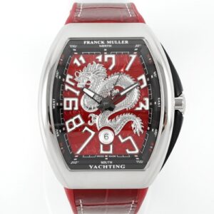 Franck Muller Vanguard ABF factory red strap Replica Watch - Best Quality Replica Watches UK Swiss Watch Brands 1:1 Replica Fake Watch