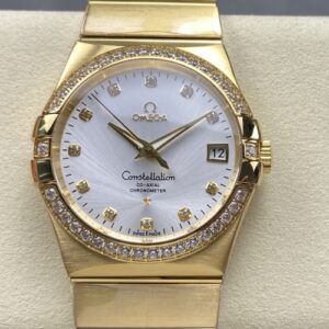 Omega Constellation 123.55.38.21.52.002 OM Factory Gold Case Replica Watch - Best Quality Replica Watches UK Swiss Watch Brands 1:1 Replica Fake Watch