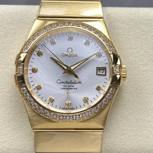 Omega Constellation 123.55.38.21.52.002 OM Factory Gold Case Replica Watch - Best Quality Replica Watches UK Swiss Watch Brands 1:1 Replica Fake Watch