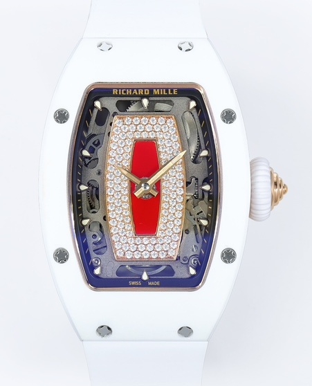 Richard Mille Ladies RM07-01 ZF Factory White Ceramics Replica Watch - Best Quality Replica Watches UK Swiss Watch Brands 1:1 Replica Fake Watch