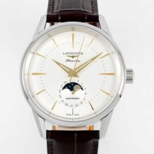Longines Flagship L4.815.4.78.2 APS Factory Leather Strap Replica Watch - Best Quality Replica Watches UK Swiss Watch Brands 1:1 Replica Fake Watch