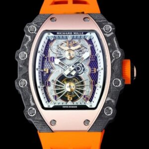 Richard Mille RM21-01 RM Factory Orange Strap Replica Watch - Best Quality Replica Watches UK Swiss Watch Brands 1:1 Replica Fake Watch