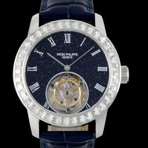 Patek Philippe Tourbillon RMS Factory Diamond Bezel Replica Watch - Best Quality Replica Watches UK Swiss Watch Brands 1:1 Replica Fake Watch