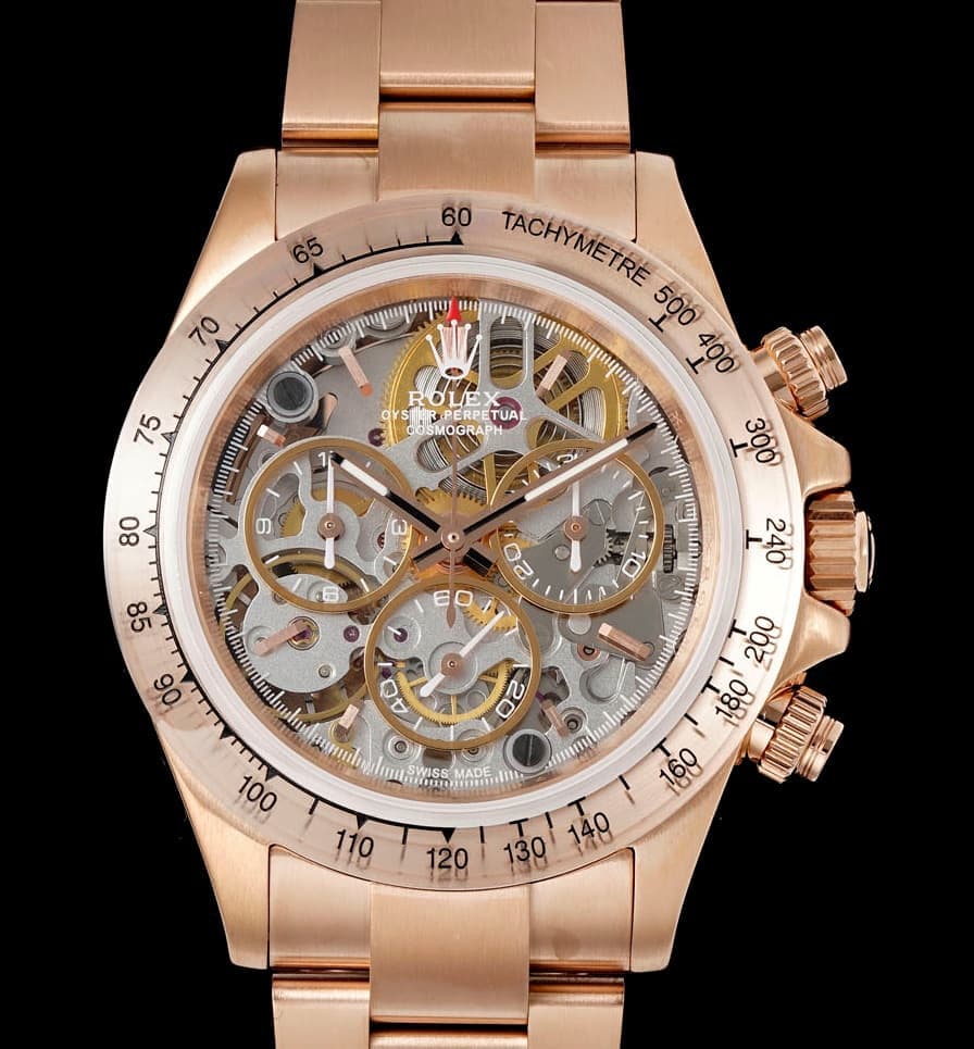 Rolex Daytona ADG Factory Rose Gold Strap Replica Watch - Best Quality Replica Watches UK Swiss Watch Brands 1:1 Replica Fake Watch