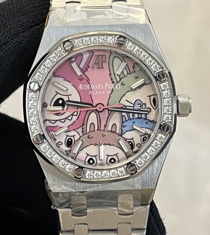Audemars Piguet Royal Oak Labubu OMF Factory Diamond Bezel - Best Quality Replica Watches UK Swiss Watch Brands 1:1 Replica Fake Watch