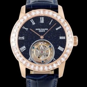 Patek Philippe Tourbillon RMS Factory Silver Bezel Replica Watch - Best Quality Replica Watches UK Swiss Watch Brands 1:1 Replica Fake Watch