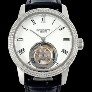 Patek Philippe Tourbillon RMS Factory Black Strap Replica Watch - Best Quality Replica Watches UK Swiss Watch Brands 1:1 Replica Fake Watch