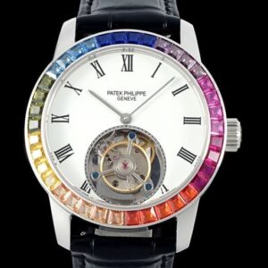Patek Philippe Tourbillon RMS Factory White Dial Replica Watch - Best Quality Replica Watches UK Swiss Watch Brands 1:1 Replica Fake Watch