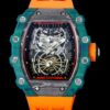 Richard Mille RM21-01 RM Factory Orange Rubber Replica Watch - Best Quality Replica Watches UK Swiss Watch Brands 1:1 Replica Fake Watch