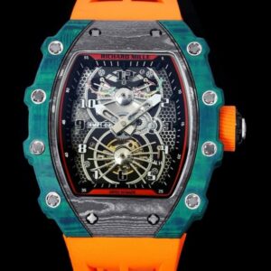 Richard Mille RM21-01 RM Factory Orange Rubber Replica Watch - Best Quality Replica Watches UK Swiss Watch Brands 1:1 Replica Fake Watch