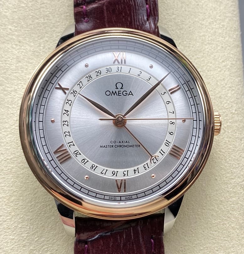 Omega De Ville 434.23.42.22.02.001 MKS Factory Date Display Replica Watch - Best Quality Replica Watches UK Swiss Watch Brands 1:1 Replica Fake Watch